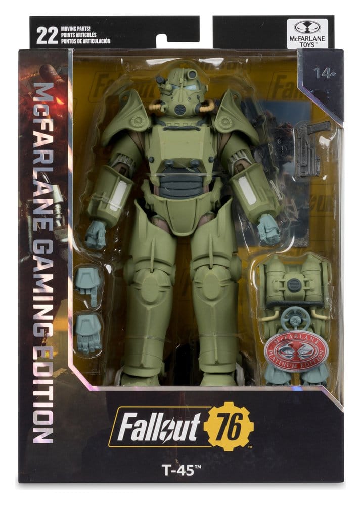 Fallout 76 Gaming Edition Actionfigur T-45 Military Armor (Red Platinum Edition) 20 cm – Bild 7