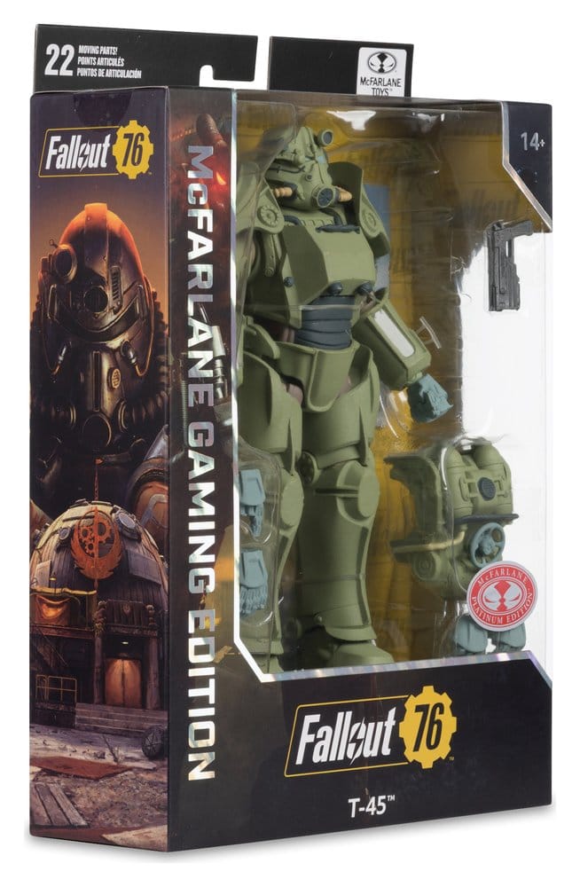 Fallout 76 Gaming Edition Actionfigur T-45 Military Armor (Red Platinum Edition) 20 cm – Bild 8