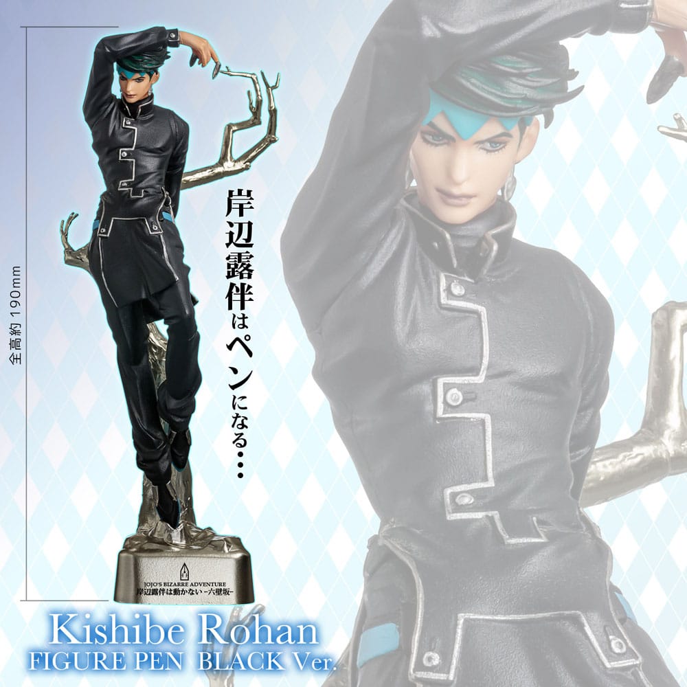 JoJo's Bizarre Adventure Kugelschreiber-Figur Rohan Kishibe Black Ver. 19 cm – Bild 7