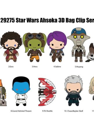 Star Wars Ahsoka 3D PVC-Taschenanhänger Serie 2 Blind Bag Display (24)