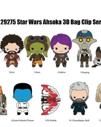 Star Wars Ahsoka 3D PVC-Taschenanhänger Serie 2 Blind Bag Display (24)