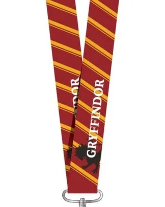 Harry Potter Luxus-Schlüsselband mit Kartenhalter Gryffindor