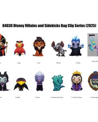 Disney 3D PVC-Taschenanhänger Villains Serie 4 Display (24)