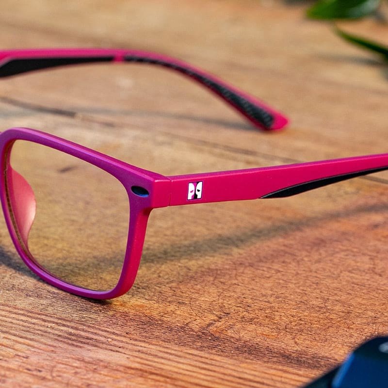 Numskull eSports Brille Kids Pink Blue Light Blocking – Bild 3