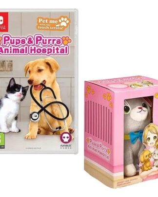 Pups & Purrs Animal Hospital Videospiel mit Plüschfigur Katze