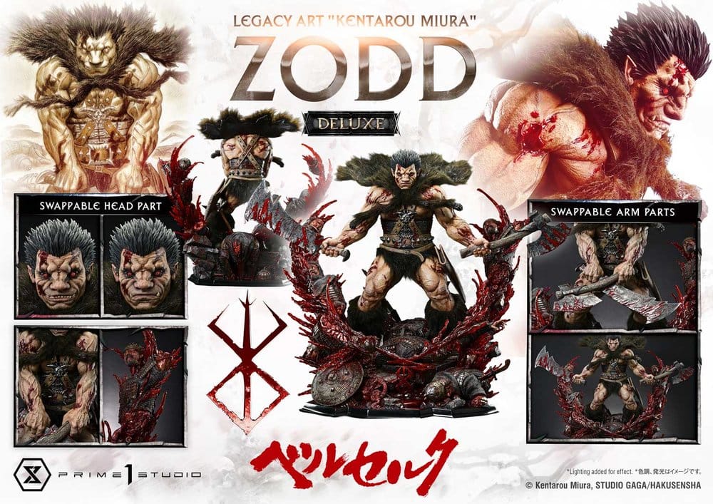 Berserk Legacy Art "Kentarou Miura" Statue 1/4 Zodd DX Bonus Version 88 cm – Bild 11