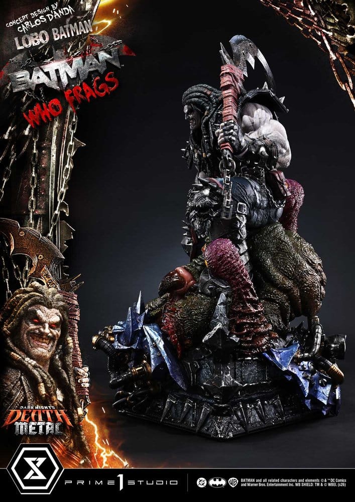 Dark Nights: Death Metal Museum Masterline Statue 1/3 Lobo Batman: Batman Who Frags Deluxe Version 81 cm – Bild 7