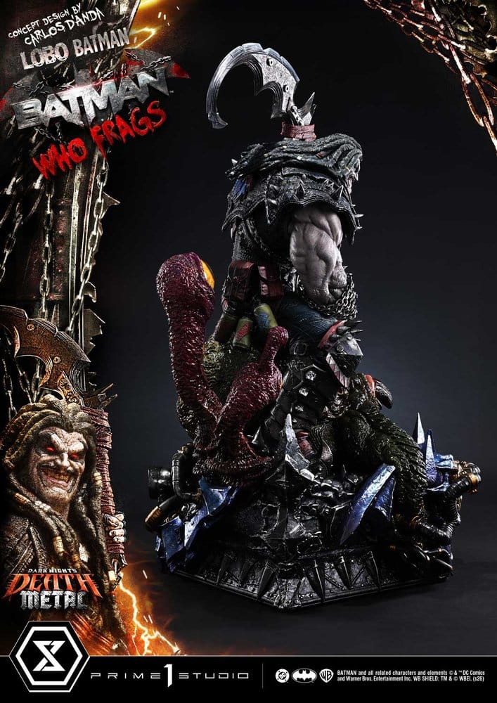Dark Nights: Death Metal Museum Masterline Statue 1/3 Lobo Batman: Batman Who Frags Deluxe Version 81 cm – Bild 9
