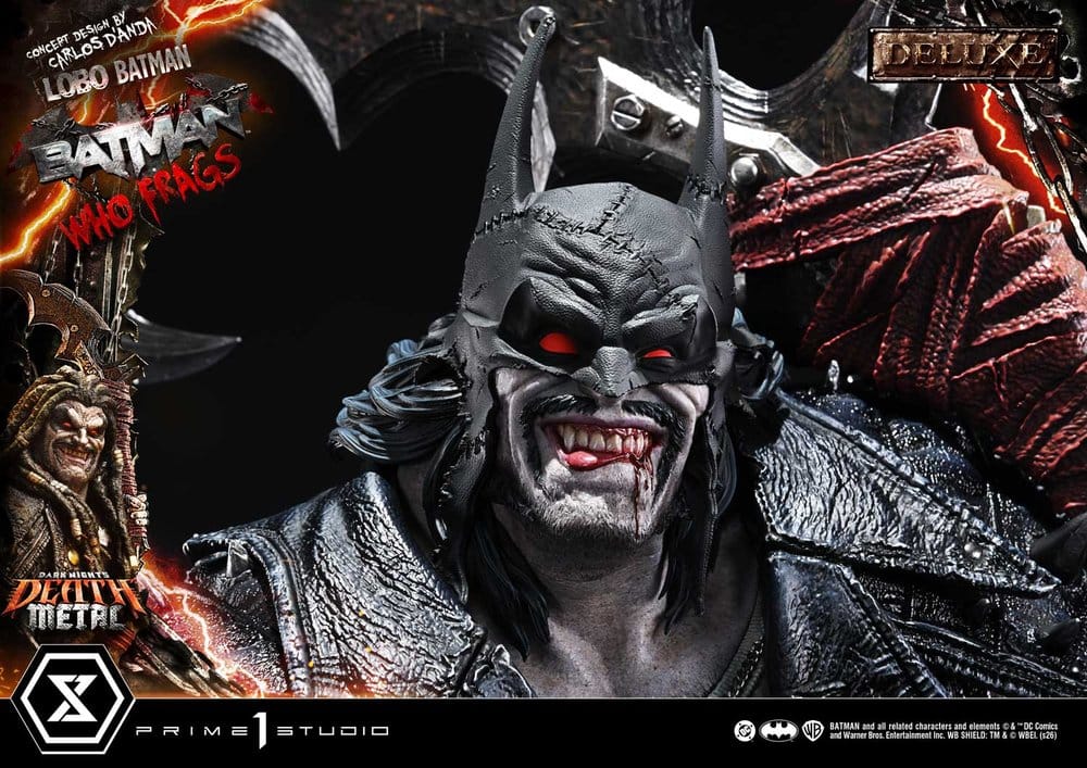 Dark Nights: Death Metal Museum Masterline Statue 1/3 Lobo Batman: Batman Who Frags Deluxe Version 81 cm – Bild 10