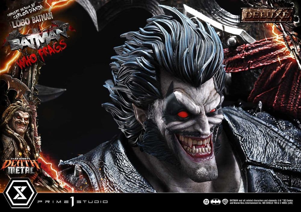 Dark Nights: Death Metal Museum Masterline Statue 1/3 Lobo Batman: Batman Who Frags Deluxe Version 81 cm – Bild 11