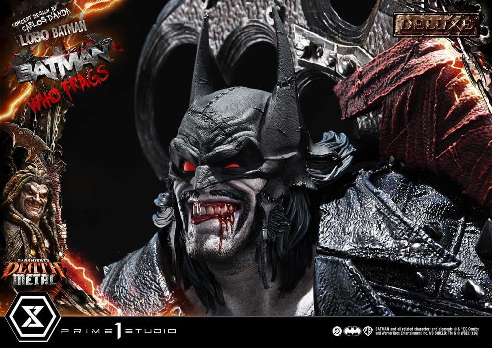 Dark Nights: Death Metal Museum Masterline Statue 1/3 Lobo Batman: Batman Who Frags Deluxe Version 81 cm – Bild 15