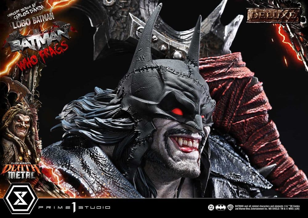 Dark Nights: Death Metal Museum Masterline Statue 1/3 Lobo Batman: Batman Who Frags Deluxe Version 81 cm – Bild 16