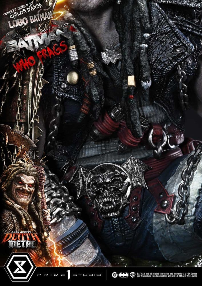 Dark Nights: Death Metal Museum Masterline Statue 1/3 Lobo Batman: Batman Who Frags Deluxe Version 81 cm – Bild 18