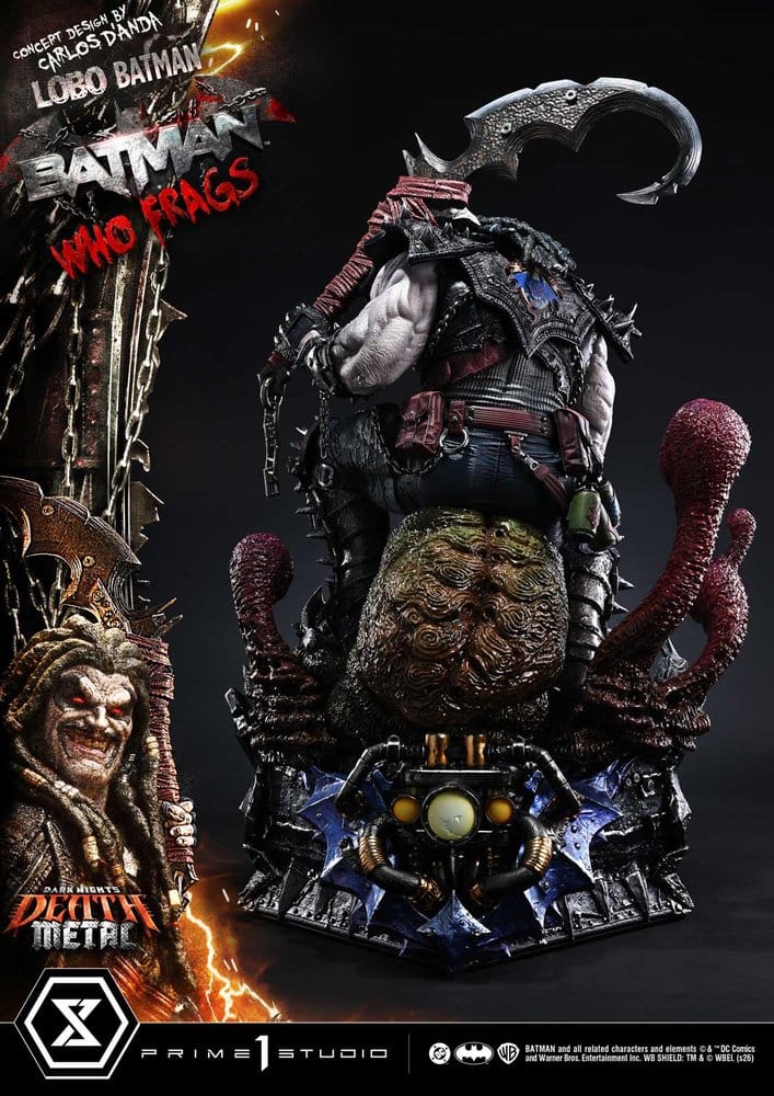 Dark Nights: Death Metal Museum Masterline Statue 1/3 Lobo Batman: Batman Who Frags Deluxe Version 81 cm – Bild 21