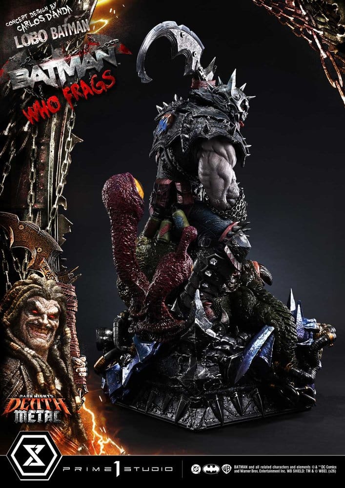 Dark Nights: Death Metal Museum Masterline Statue 1/3 Lobo Batman: Batman Who Frags Deluxe Version 81 cm – Bild 22
