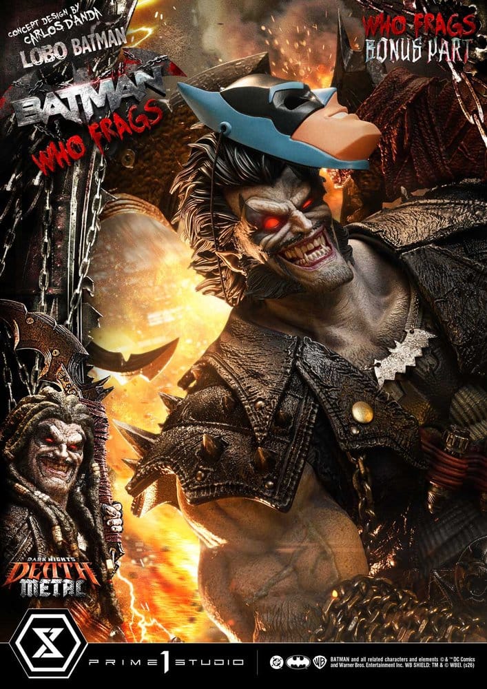 Dark Nights: Death Metal Museum Masterline Statue 1/3 Lobo Batman: Batman Who Frags Deluxe Bonus Version 81 cm – Bild 3
