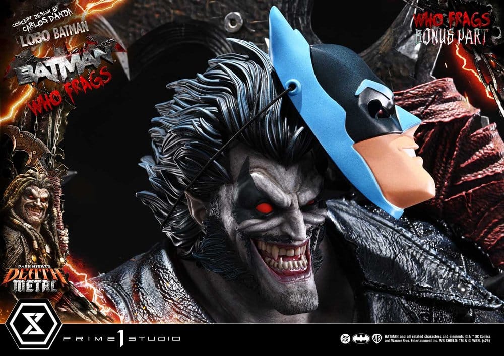 Dark Nights: Death Metal Museum Masterline Statue 1/3 Lobo Batman: Batman Who Frags Deluxe Bonus Version 81 cm – Bild 4