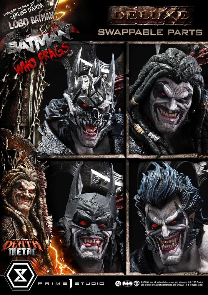Dark Nights: Death Metal Museum Masterline Statue 1/3 Lobo Batman: Batman Who Frags Deluxe Bonus Version 81 cm – Bild 6