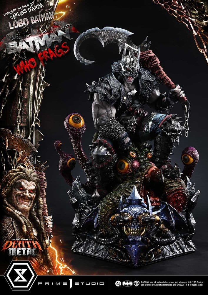 Dark Nights: Death Metal Museum Masterline Statue 1/3 Lobo Batman: Batman Who Frags Deluxe Bonus Version 81 cm – Bild 7