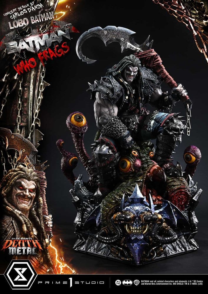 Dark Nights: Death Metal Museum Masterline Statue 1/3 Lobo Batman: Batman Who Frags Deluxe Bonus Version 81 cm – Bild 8