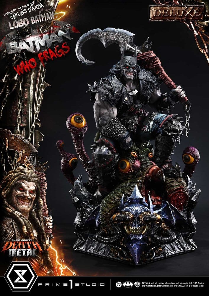 Dark Nights: Death Metal Museum Masterline Statue 1/3 Lobo Batman: Batman Who Frags Deluxe Bonus Version 81 cm – Bild 16