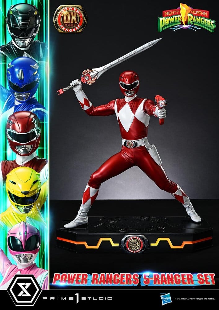 Mighty Morphin Power Rangers Premium Masterline Statuen 5er-Set 1/4 Deluxe Bonus Version 62 cm – Bild 3