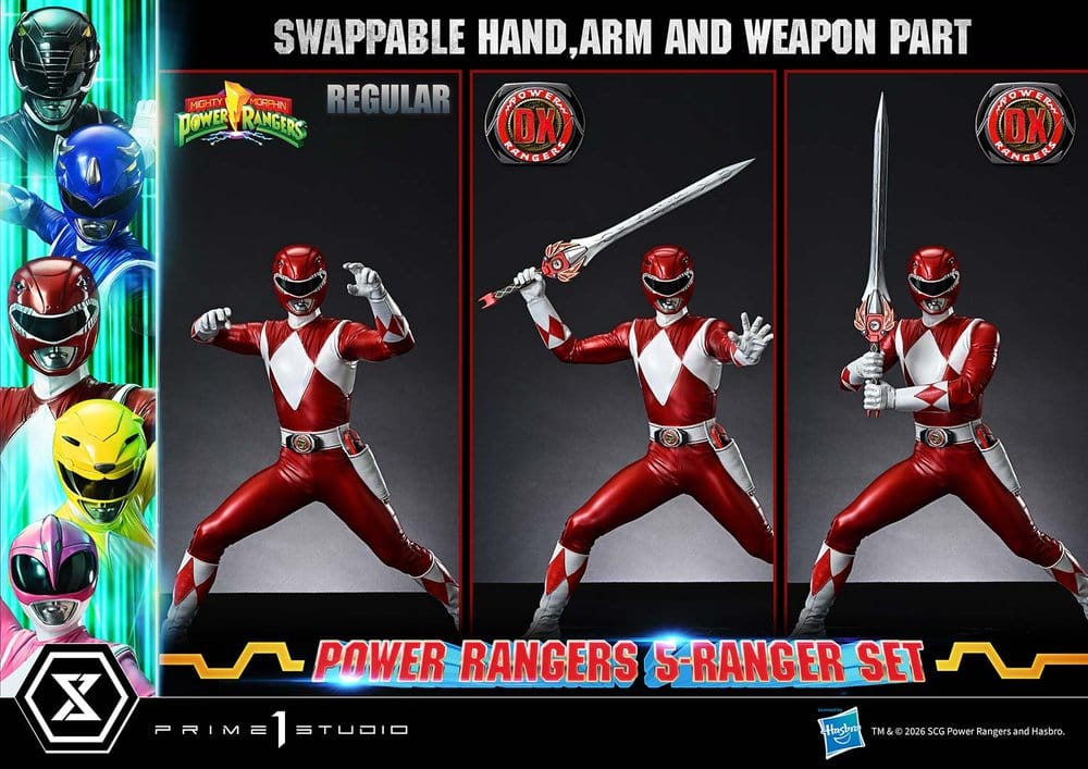 Mighty Morphin Power Rangers Premium Masterline Statuen 5er-Set 1/4 Deluxe Bonus Version 62 cm – Bild 5