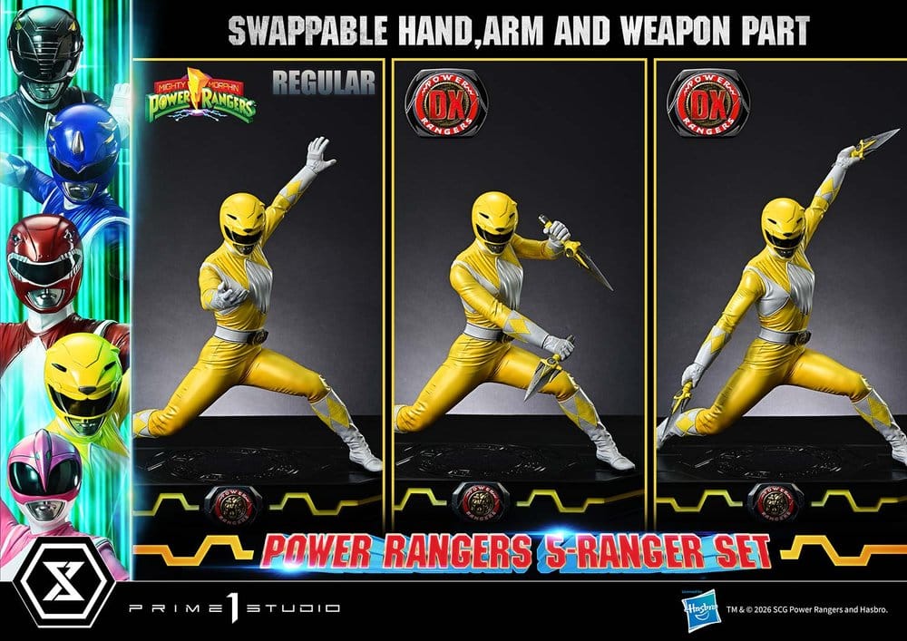 Mighty Morphin Power Rangers Premium Masterline Statuen 5er-Set 1/4 Deluxe Bonus Version 62 cm – Bild 7