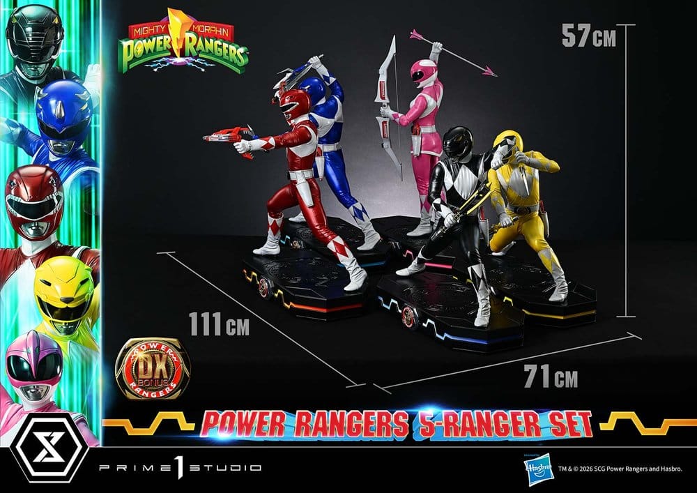 Mighty Morphin Power Rangers Premium Masterline Statuen 5er-Set 1/4 Deluxe Bonus Version 62 cm – Bild 10