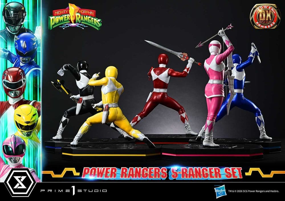Mighty Morphin Power Rangers Premium Masterline Statuen 5er-Set 1/4 Deluxe Bonus Version 62 cm – Bild 14
