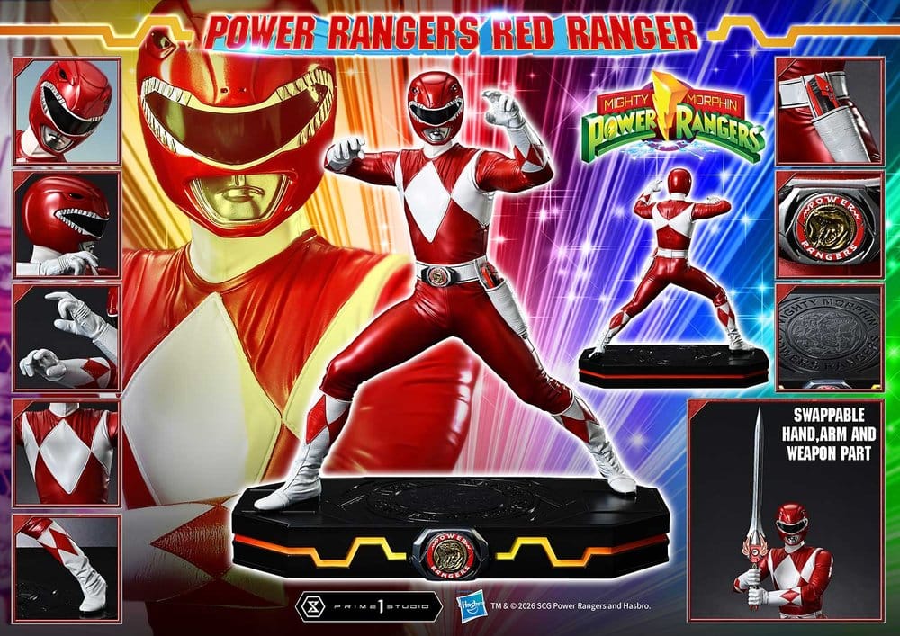 Mighty Morphin Power Rangers Premium Masterline Statue 1/4 Red Ranger 62 cm – Bild 7