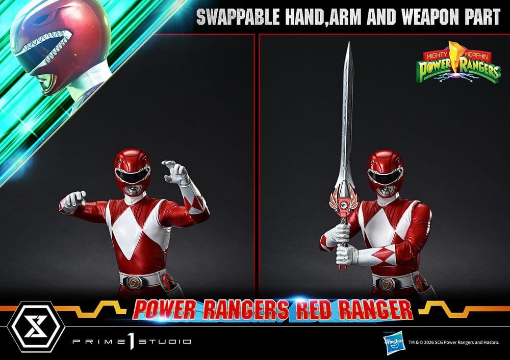 Mighty Morphin Power Rangers Premium Masterline Statue 1/4 Red Ranger 62 cm – Bild 8