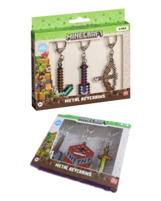 Minecraft 3-Pack Schlüsselanhänger Sortiment (12)