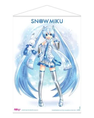 Hatsune Miku Wandrolle Snow Miku 50 x 70 cm