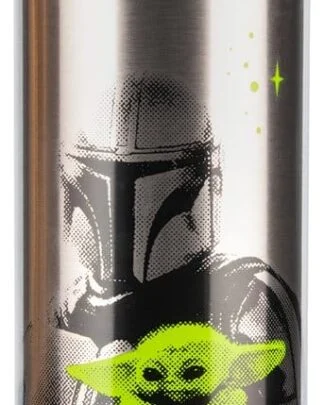 The Mandalorian Metall Trinkflasche Mandalorian & Grogu