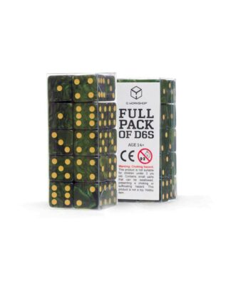 Q Workshop Würfel Set Full Pack D6 Grün (20)