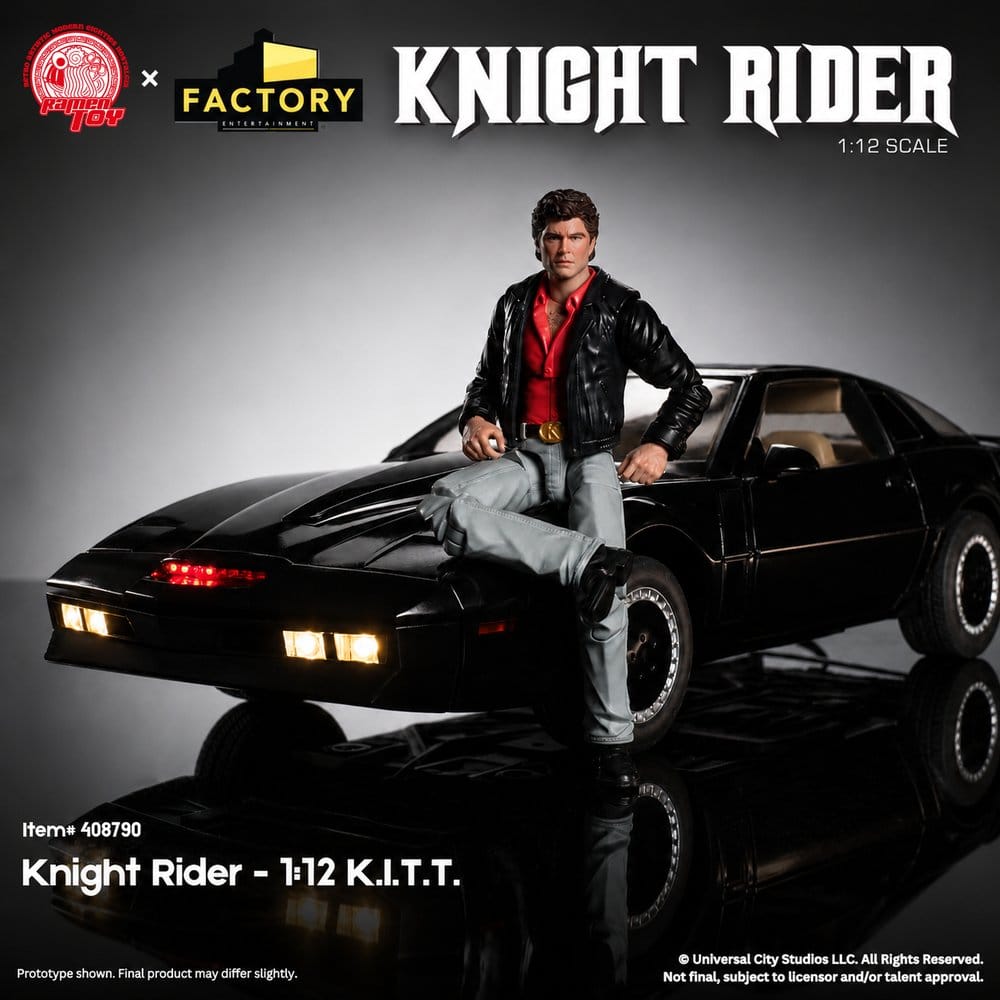 Knight Rider Actionfigur 1/12 K.I.T.T. mit Michael Knight – Bild 2