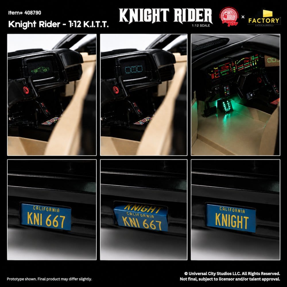 Knight Rider Actionfigur 1/12 K.I.T.T. mit Michael Knight – Bild 8