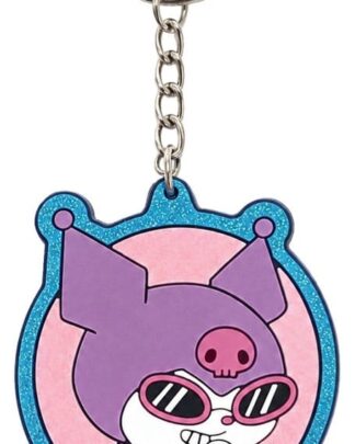Sanrio Gummi-Schlüsselanhänger Kuromi 7 cm