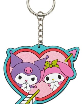 Sanrio Gummi-Schlüsselanhänger Kuromi & My Melody 6 cm