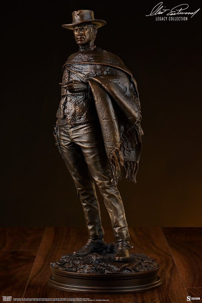 Zwei glorreiche Halunken Statue The Man with No Name (Faux Bronze) 39 cm – Bild 6