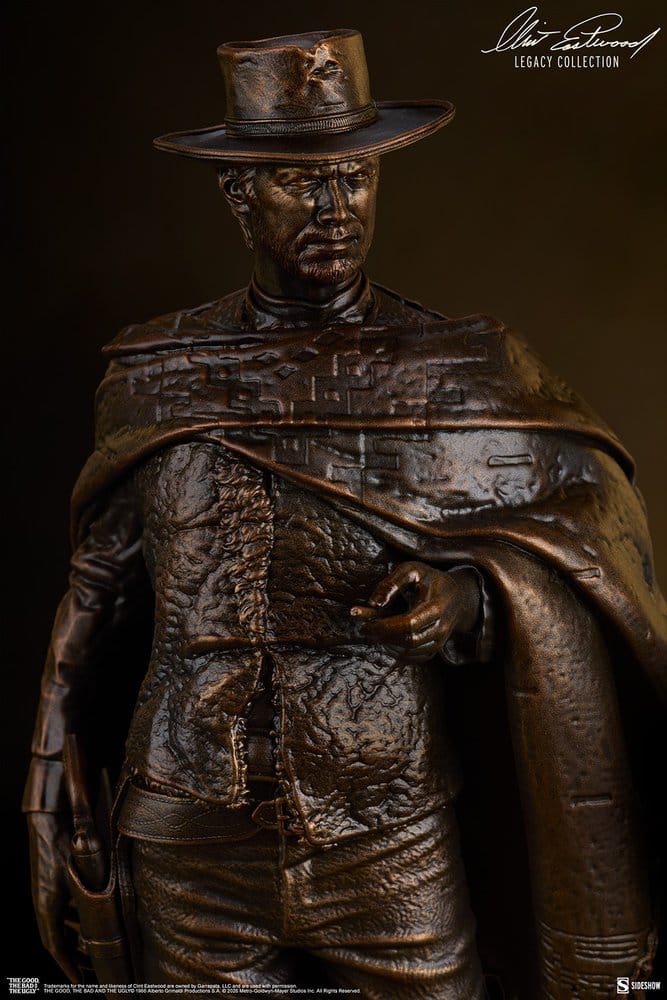 Zwei glorreiche Halunken Statue The Man with No Name (Faux Bronze) 39 cm – Bild 7