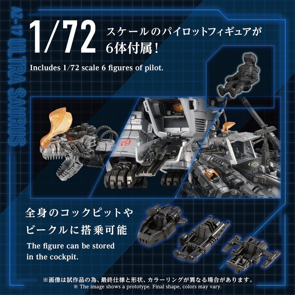 Zoids Plastic Model Kit 1/72 AZ-17 Ultra Saurus 58 cm – Bild 11