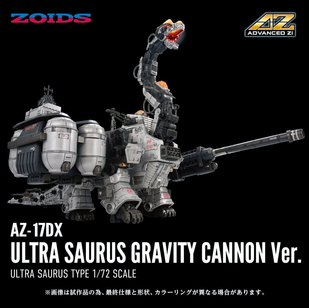 Zoids Plastic Model Kit 1/72 AZ-17DX Ultra Saurus Gravity Cannon Deluxe Version 58 cm – Bild 2