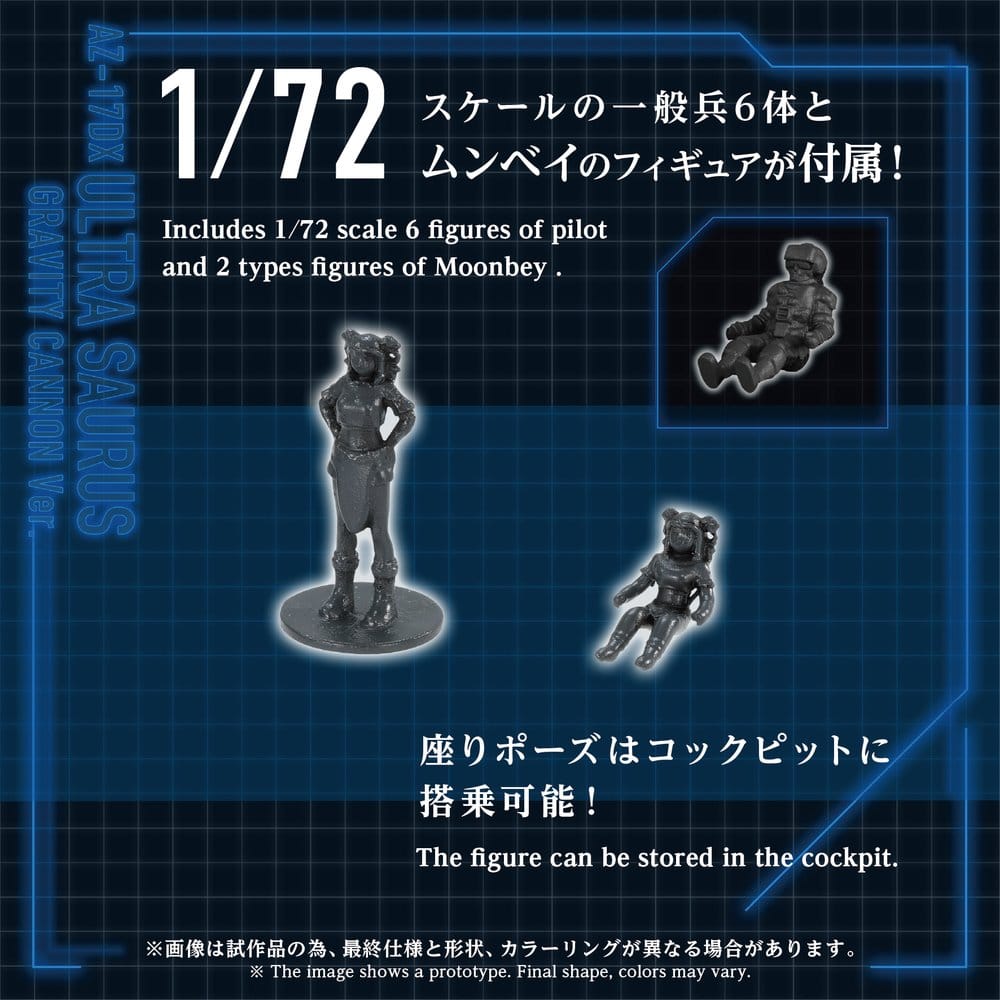 Zoids Plastic Model Kit 1/72 AZ-17DX Ultra Saurus Gravity Cannon Deluxe Version 58 cm – Bild 5