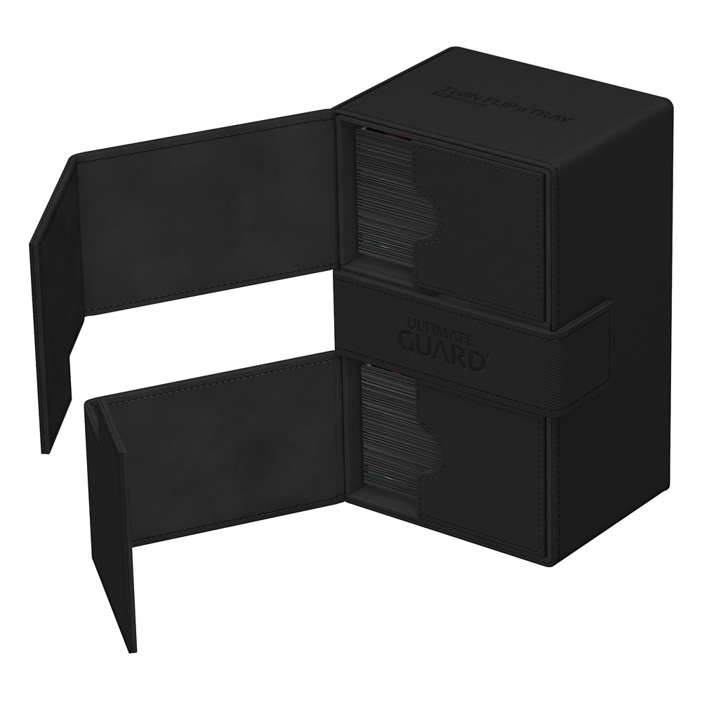 Ultimate Guard Twin Flip'n'Tray 160+ Xenoskin - Black – Bild 5