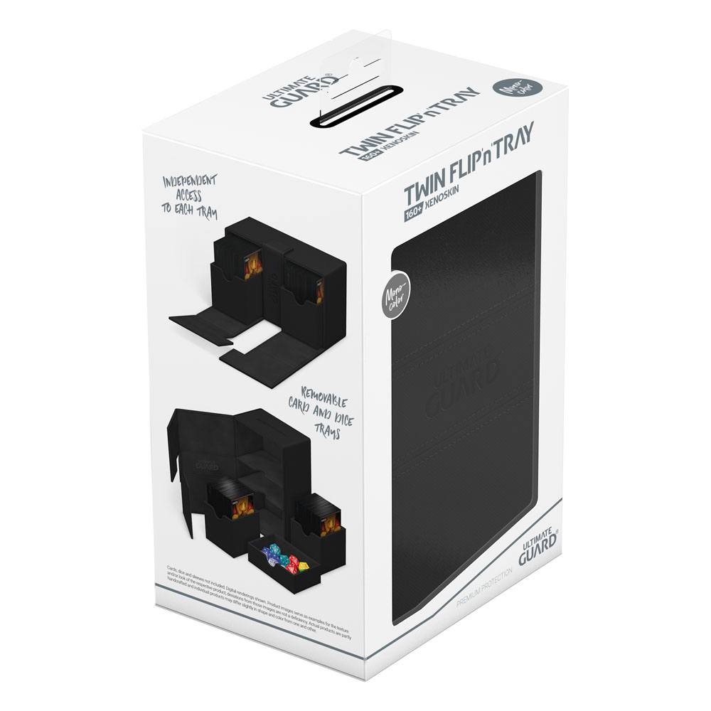 Ultimate Guard Twin Flip'n'Tray 160+ Xenoskin - Black – Bild 8
