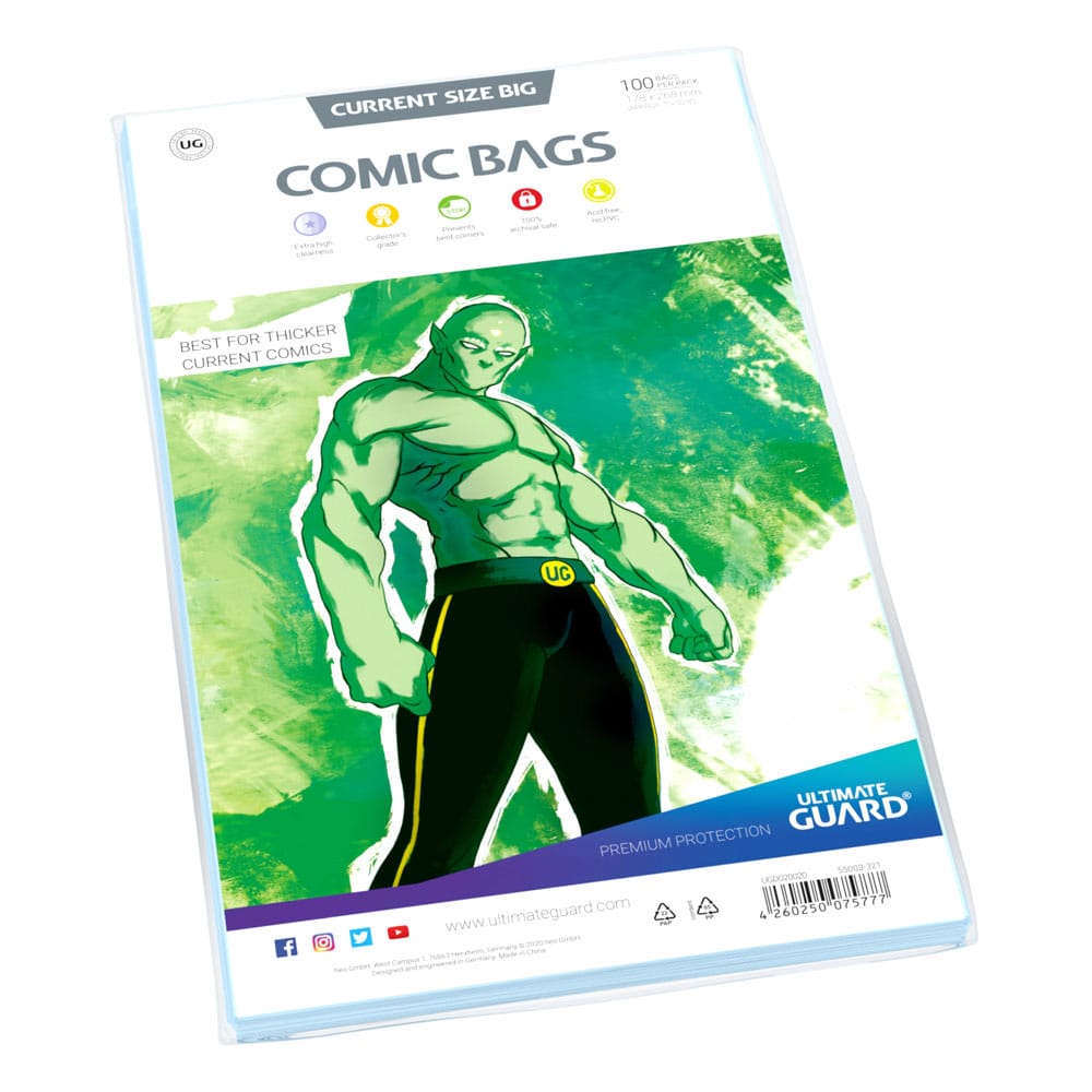 Ultimate Guard Comic Bags Standard (100) - Current Size Big – Bild 2