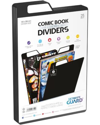 Ultimate Guard Comic Book Dividers (25) - Black