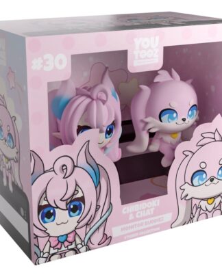 Original Vinyl Figuren Chibidoki & Chat Monitor Buddiez 7 cm